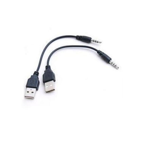 UBS hann til 3,5 lydkabel 3,5 til USB 3,5 hann til USB hann konverteringskabel datakabel kabel