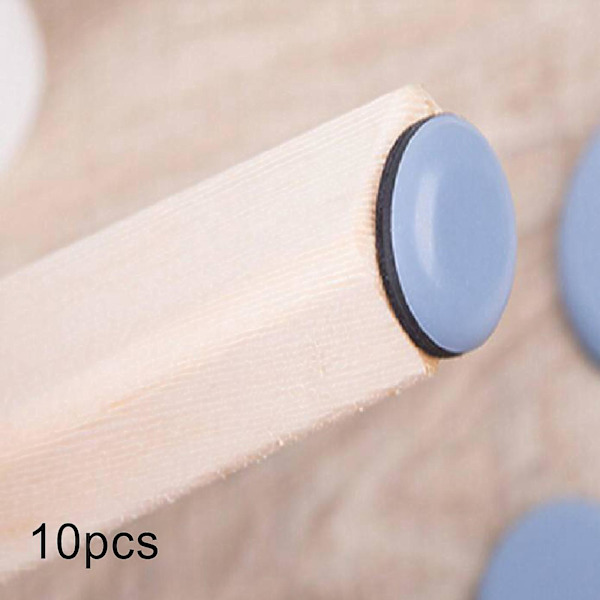 2x10x Glidepuder Møbelgulvmatte Selvklæbende Stolbenspuder Blå 30mm