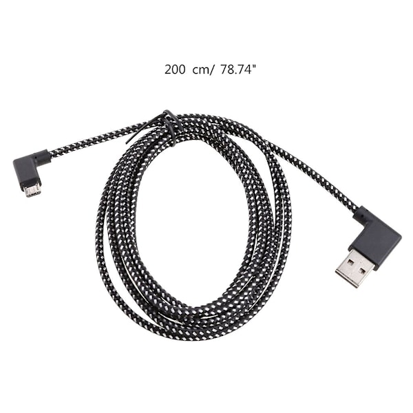 Nylonflätad mobiltelefon snabbladdning Usb C-kabel Typ-c laddare Micro Usb