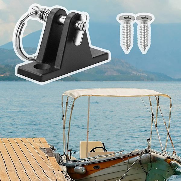 Nylon-kansihinge, Kansihinge Veneille, Meriluokan Nylon-Yläkiinnitys Kansihinge (4kpl, Musta)