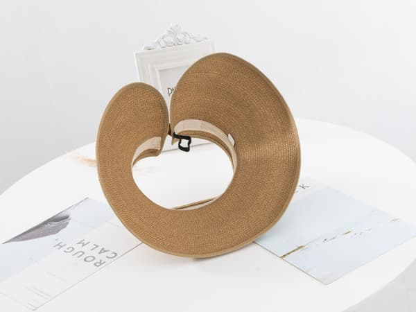 Solhatt for kvinner med bred brem og UPF 50+ Khaki