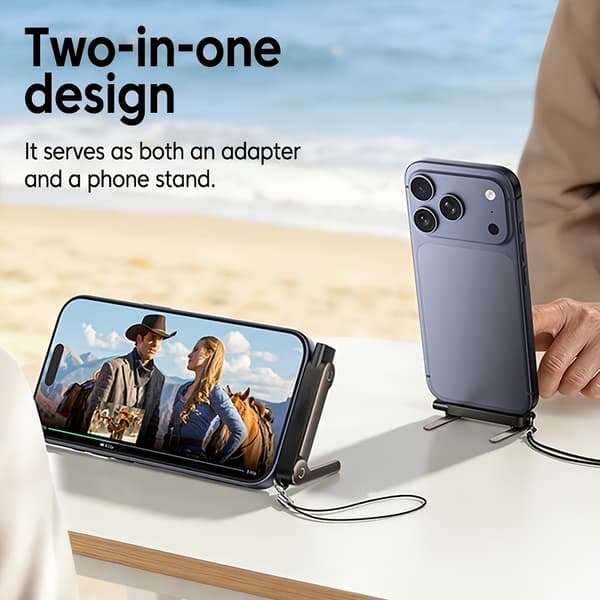 Foldbar USB-C hurtigopladningsadapter (op til 240W) — 2-i-1 USB-C til Type-C design