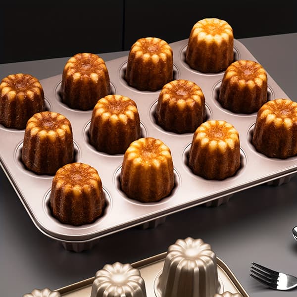6-rums canelé-form / \"Angel Bell\" kageform / Bageplade