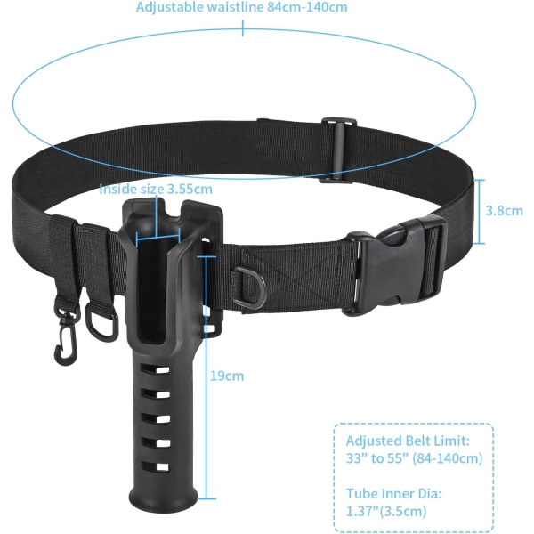 Fiskeri Bælte Stang Holder, Justerbar Hurtig Fiskeri Kamp Bælte