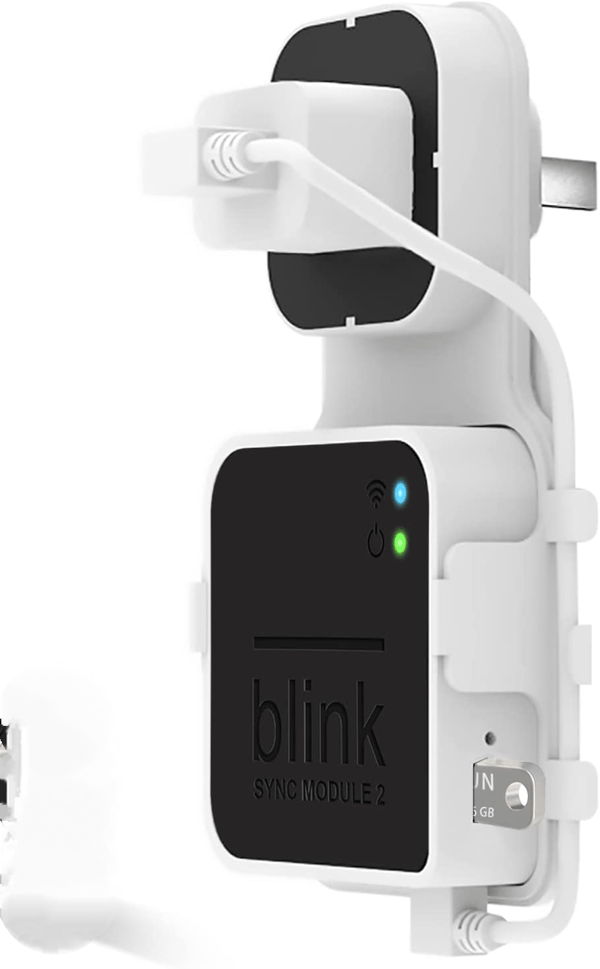 2 STK Veggfeste for Blink Sync Module 2, Spar plass og enkelt å flytte brakettholder for Blink Utendørs Innendørs Sikkerhetskamera (Blink Sync Module 2)