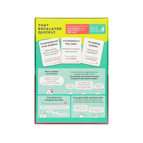 Exploding Kittens That Escalated Quickly 2-8 Spelare - Ålder 10+ - 15 Minuters Speltid - Hilariskt Samarbetskortspel