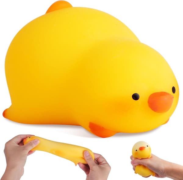 And Squishy Stressbolde til Børn og Voksne, Klemmelegetøj til Sensorisk Stimulation, Dyredej Stressbolde til Angstlindring, Afslappende Legetøj