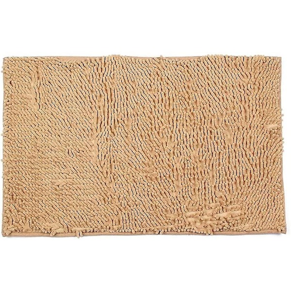 Kylpyhuoneen matto - Keittiön matto - Liukumaton - Naarmuuntumaton - Imuva - Khaki - 50 X 80 Cm
