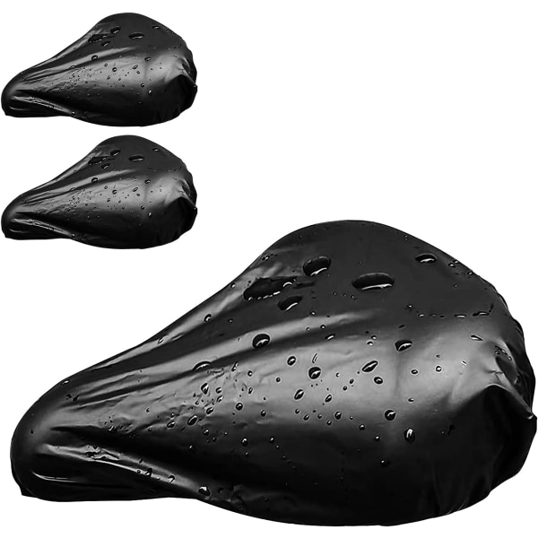 3 Pack Waterproof Bike Seat Rain Cover, Water and Dust Resistant Bike Saddle Cover with Elastic, Water Proof and Dust Proof, for Journey and Tr