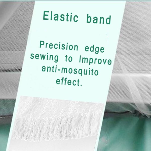 Barnvagnsnät, 2-pack Universellt Myggnät Insektsnät Skydd för Barnvagn sittvagn liggdel barnvagn babyskydd korg joggare Resesäng Wh White 2 Packs