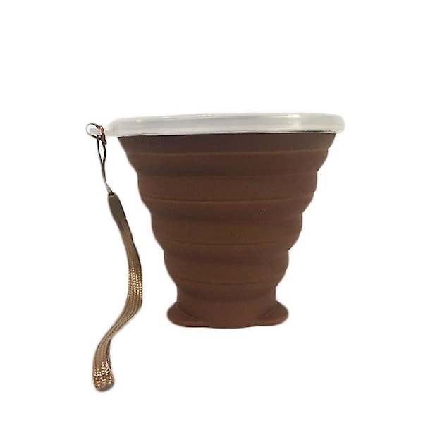 Bärbar kaffemugg, lätt resmugg, fda och bpa-fri bärbar kaffemugg, större kapacitet 270 ml hopfällbar resmugg i silikon, 2 enheter