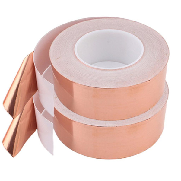 Ledende Kobberfolie Tape Strimler Klæbende EMI Skærmende Varmebestandig Tape 4mm