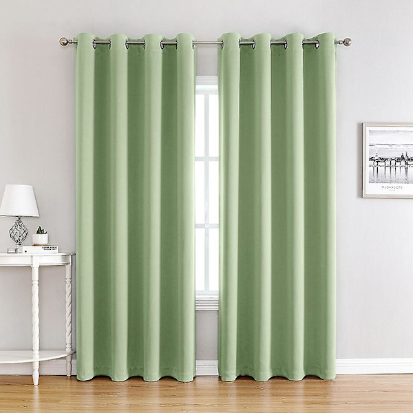 Perforerte gardiner i polyester, anti-bleking, dekorative og lystette for hjemmet