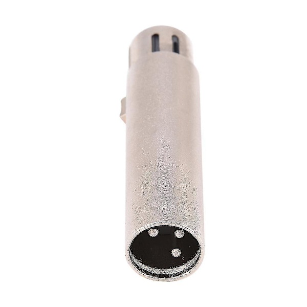 2 stk. Mikrofonkontakt 3-polet XLR Han til Hun Stik Lyd Mikrofon Forlænger Adapter Stik