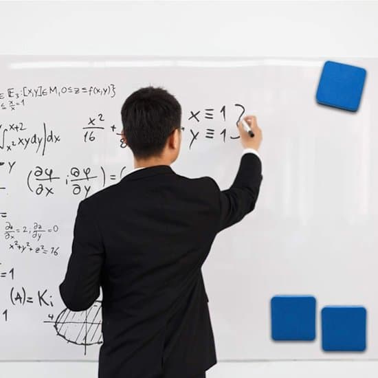 Whiteboardviskelær - Whiteboardviskelær - Magnetisk Whiteboardviskelær - Vaskbart og Gjenbrukbart - for Barn og Voksne - 40 Stykker - Blå