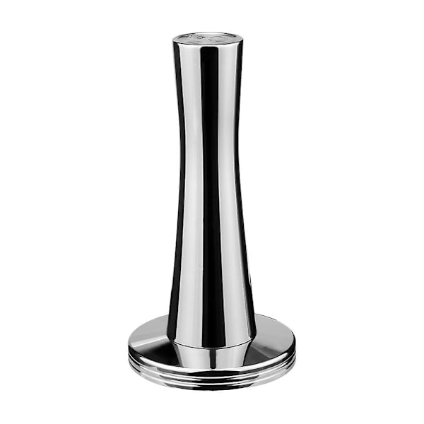 Kaffetamperbas i rostfritt stål, kaffebönpress (1 st, silver)