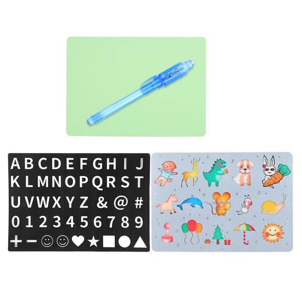 A5 Ritbräda Fluorescerande PVC för Barn Målning Skrivning Graffiti Pedagogisk Leksak