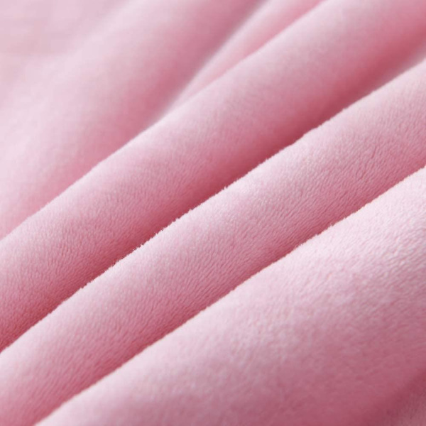 Flanellteppe Vendbar Kastteppe Supermyk Fuzzy Plush Mikrofiber For Pelsbaby/gave Lett (50\"x60\", rosa)