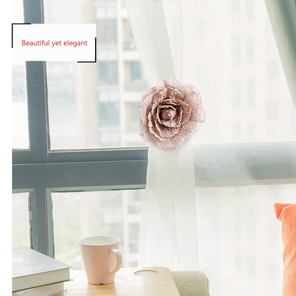 Bobleblomst Magnetiske Vindusgardin Kroker Tiebacks Bånd Stropp Spenne Klipp Gardiner Holder Holdbacks For Hjem Decor
