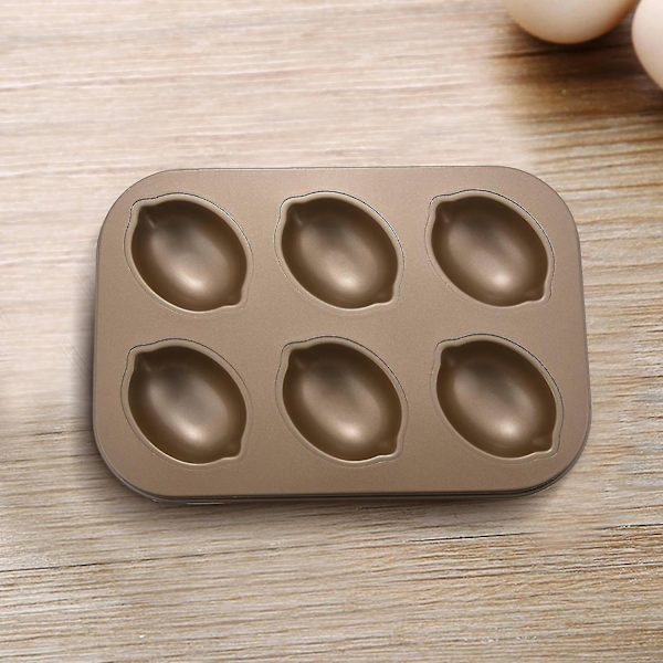 Kageform i Kulstofstål Citronform Non-Stick Kagefad Muffinpot Kagebakke Chiffon Kage Muffin Crea