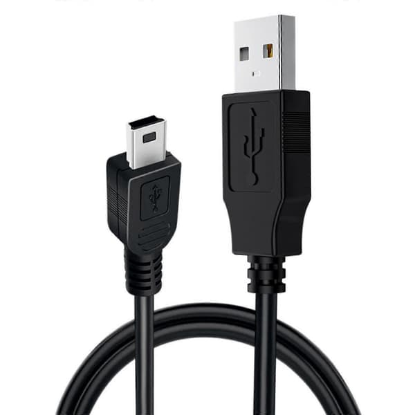 Trapezformad T-form Mini USB Laddningskabel USB Datakabel för Snabb Laddning och Dataöverföring 80cm Lång