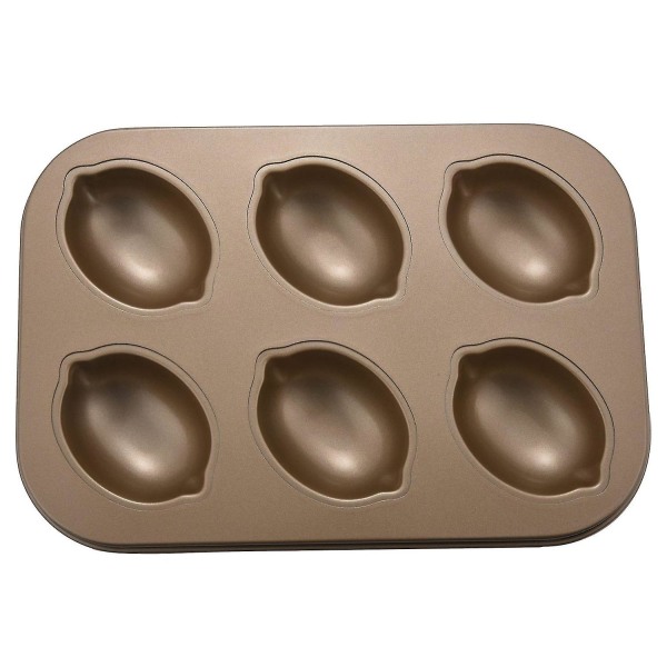 Kageform i Kulstofstål Citronform Non-Stick Kagefad Muffinpot Kagebakke Chiffon Kage Muffin Crea