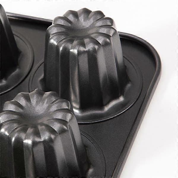 12-rums Canele Form Kageform Non-Stick Canele Muffin Bageform Cupcake Form til Ovn Bagning Puddingforme