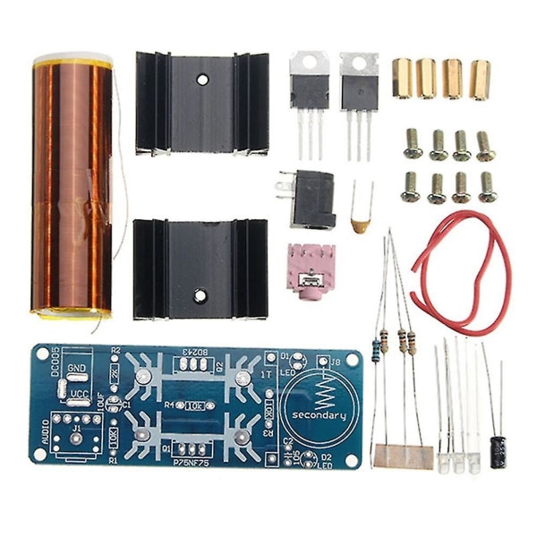 DIY Music Tesla Coil Kit 15w plasmahögtalare 15-24v modulkort