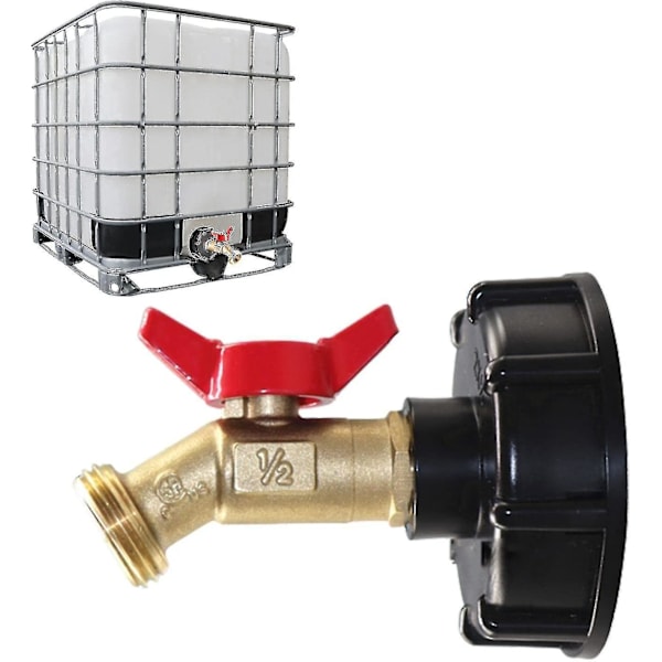 IBC Tank Tilkoblingskran Adapter Tankkran Avløp Tankadapter For IBC Tank Adapter 1/2&quot; Kranutløp Tilkoblingsventil Kran Hage Slange Tilbehør
