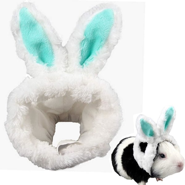 Kjæledyrs hodeplagg Justerbart hodebånd med søt kaninøre, varm lue, mykt hodetilbehør til hamsterkattunge kaniner