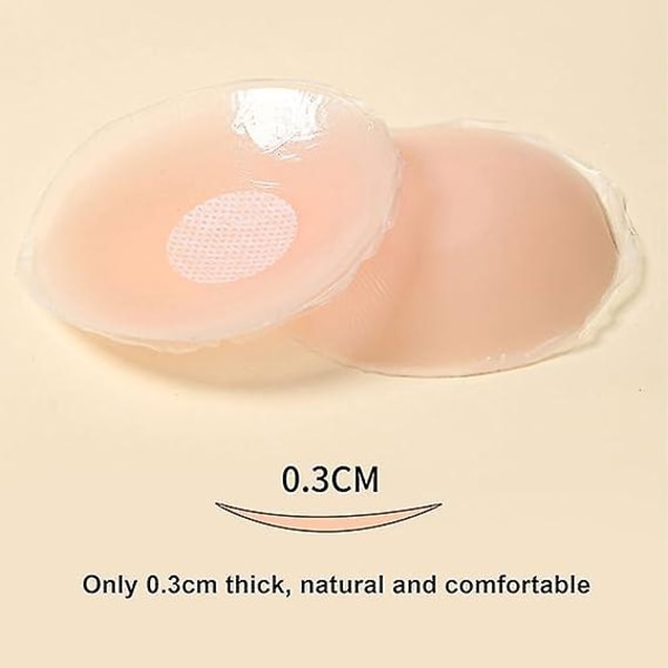 8 par silikon brystvortedeksel gaveesker, gjenbrukbart brystvortedeksel Selvklebende sirkulært brystvortedeksel komfortabelt og vanntett, brystvortedeksel Invisi