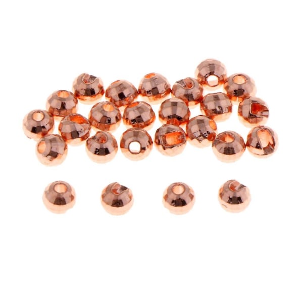 25 stk Tungsten Fluebinding Slissede Diamantfasetterte perler 3mm kobber