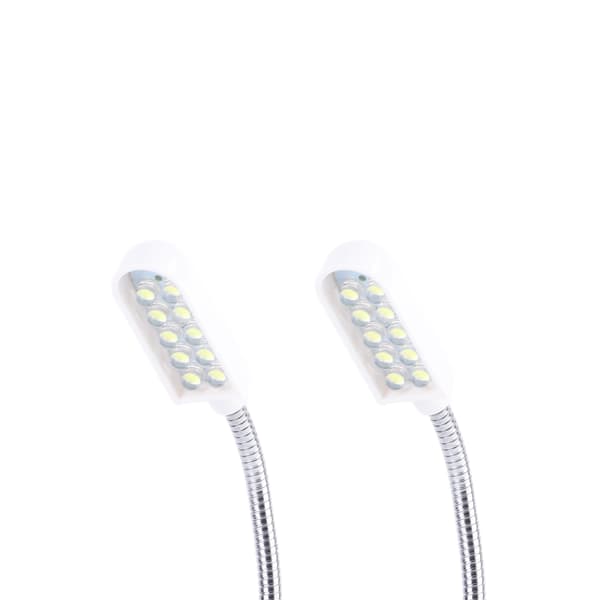 2 stk LED symaskinlys Fleksibelt arbeidslys med magnetisk base