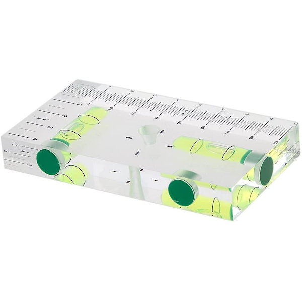 Mini-vattenpass med hög precision, tvåvägs, transparent och magnetisk