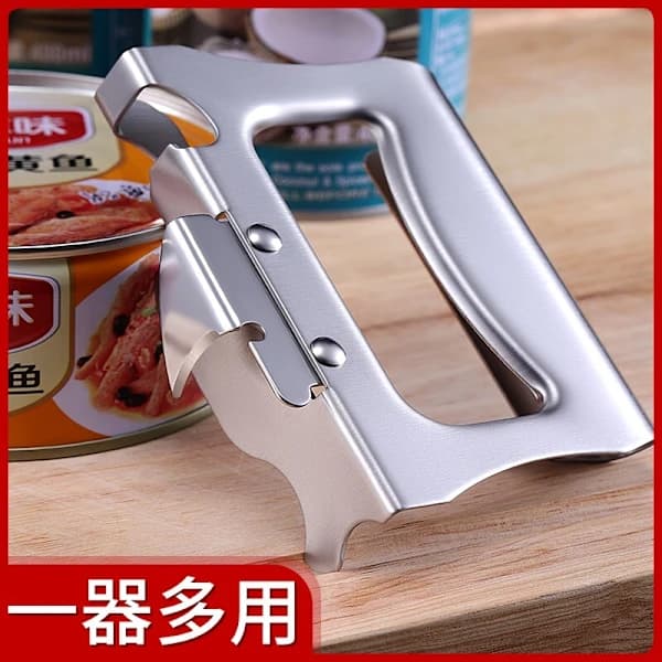 Ny dåseåbner i rustfrit stål, manuel kraftig dåseåbner