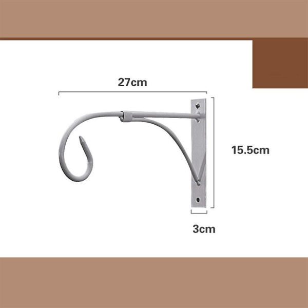 Heavy Duty Iron Hanging Plant Bracket Wall Mount Plant Hanger For Hanging Baskets,wind Chimes,flower Pot,lantern,hanging Planter,bird Feeders,indoor O