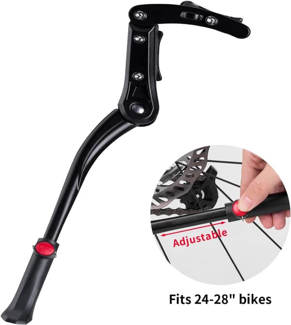 Cykelstativ - til mountainbike tilbehør til voksne til 34 cm til 40 cm Justerbar sort