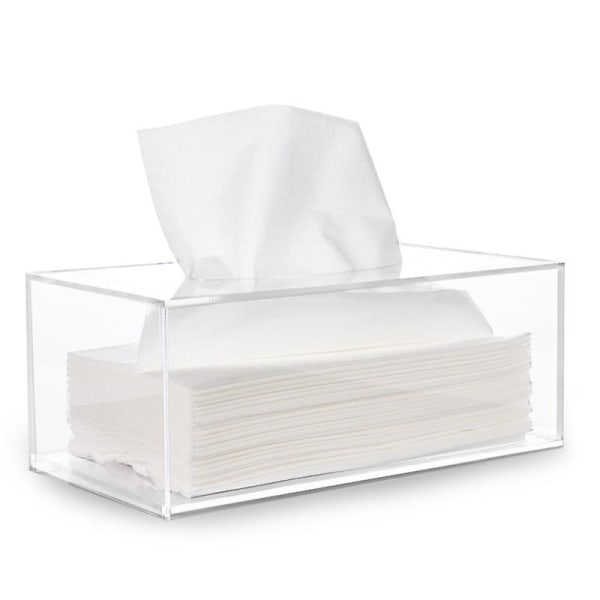 Väggmonterad Slitstark Transparent Tissue Box Servetthållare Vardagsrum Hem Förvaring Papper Ware Tissue Box