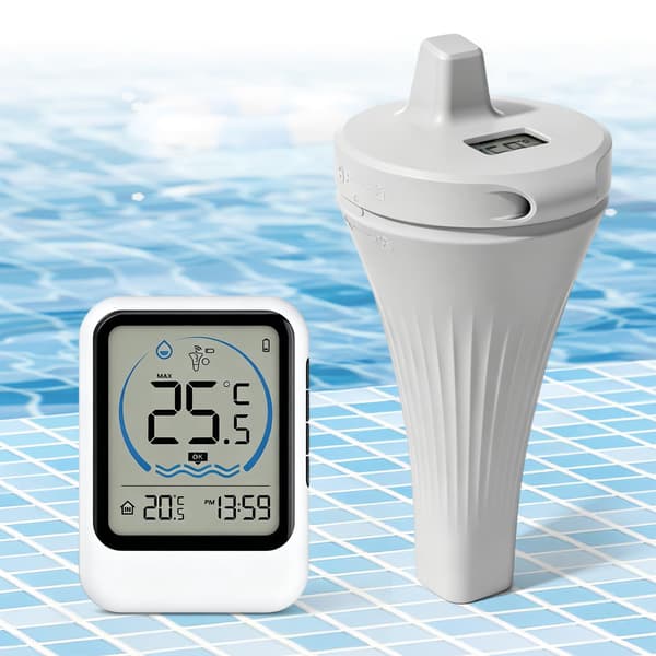 IP68 Trådløst Pooltermometer, Højpræcisions Flydende Digitalt Termometer (-40°C til +70°C), Vandtæt