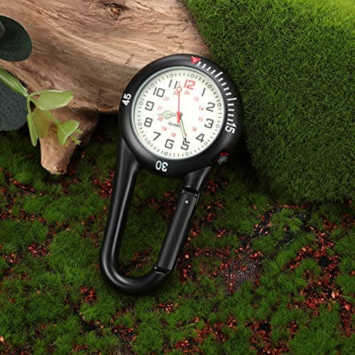 Lysende Clip-On Kronometer med Quick Release til Professionel Brug og Udendørs Aktiviteter, Assorterede Stilarter, 2-pak Black