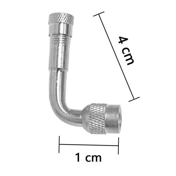 2-pak Vinklet Messing Bil Motorcykel Scooter Cykel Universal Ventilstamme