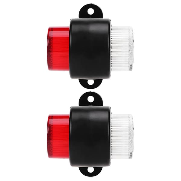 2 stk. 8 LED lastbil lys sideblinklys advarselslys til trailer 10-30V