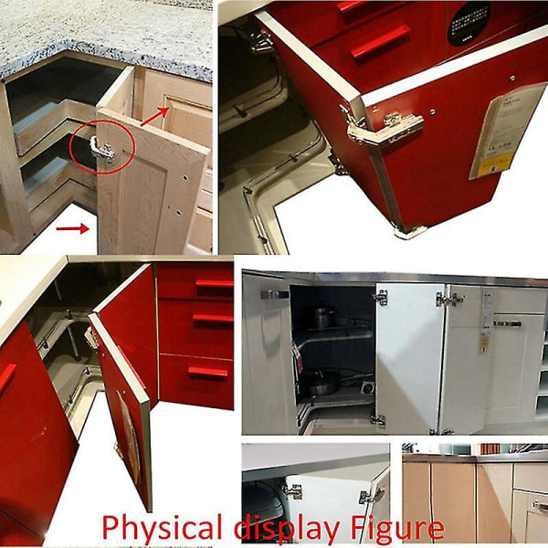 At 135 Degree Corner Folded Cabinet Door Hinges Face Frame Soft Close Half Overlay Kitchen Shytmv