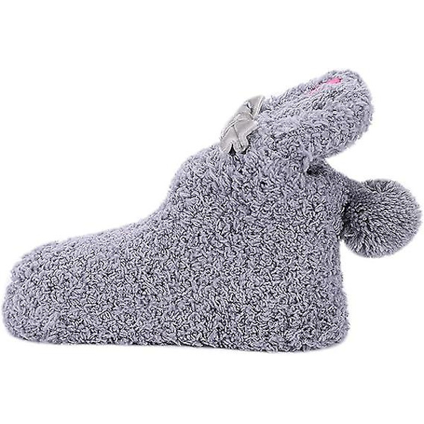 Søde Baby Varme Sokker Antislip Børn Toddler Grip Ankel Sokker Bløde Hyggelige Fleece Sokker Til Baby Piger Drenge 1 Til 3 År Gamle