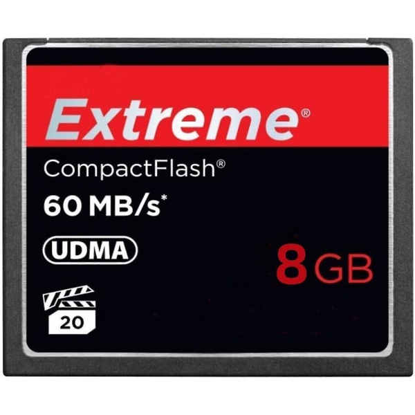 Extreme 8gb Compact Flash -muistikortti 60 mb/s kameran Cf-kortti