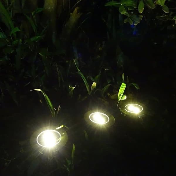 Solar LED-spotlights 4-pak til haven med spyd - Udendørsbelysning