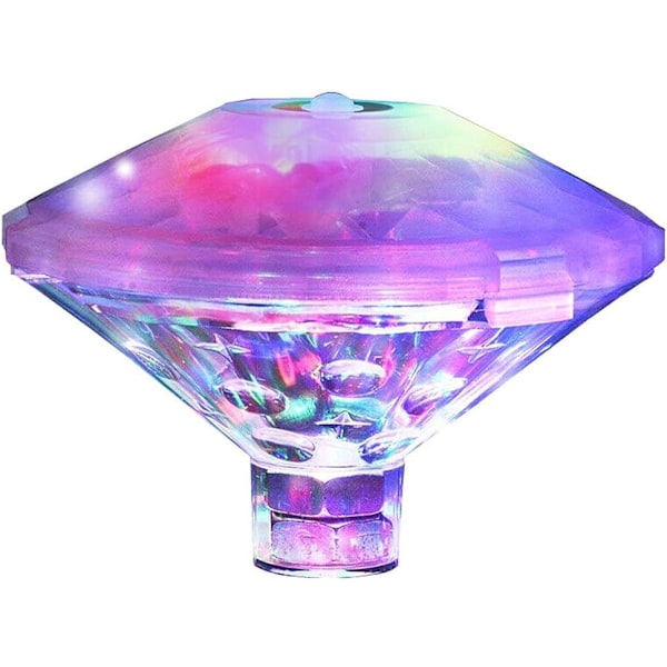 Flydende Pool LED Badekarlys Lampe til Bad Disco Dam Swimmingpool Børnebad Legetøj, 7 Tilstande Assorterede Farver Batteridrevet Blue Purple Red Green Yellow