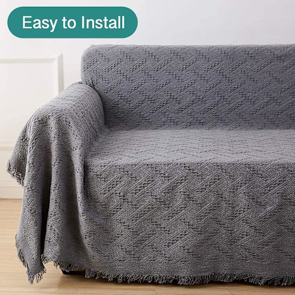 Geometrisk Sofadekke, Sofa Trekk, Sofa Trekk For 3-Seters Sofa, Hjørnesofa Trekk, Sofatrekk