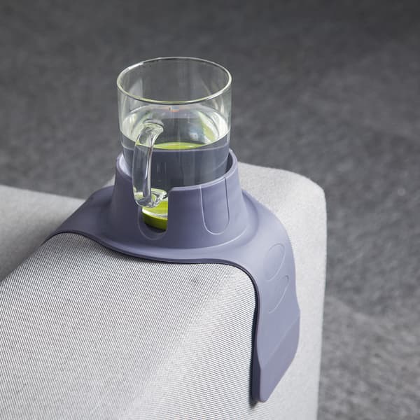 Koppholder for sofa, kaffekoppholder, grå