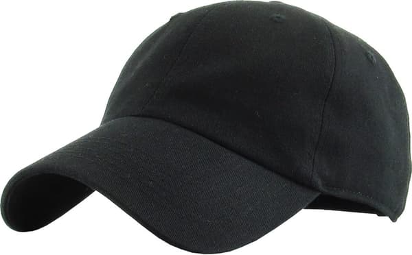 Lavprofil bomullscap menn kvinner baseballcap pappa-hatt justerbar